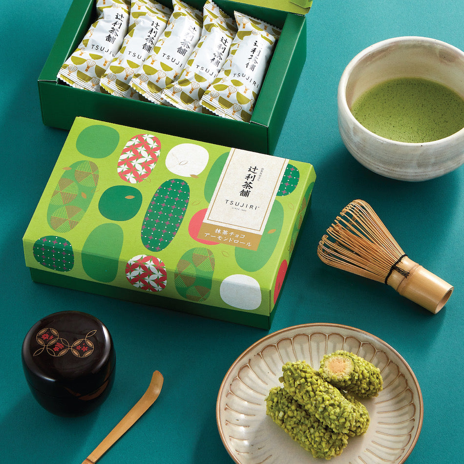 TSUJIRI® 辻利茶舖 辻利抹茶杏仁捲10入 |新年禮盒