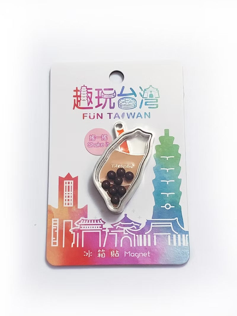 趣玩台灣磁鐵-搖搖台灣-(茶色*入)