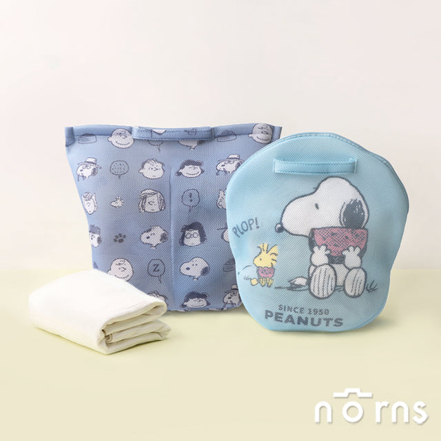 Norns Peanuts史努比手提洗衣袋- Norns Original Design Snoopy 分隔式洗衣袋大容量洗衣網(1入)