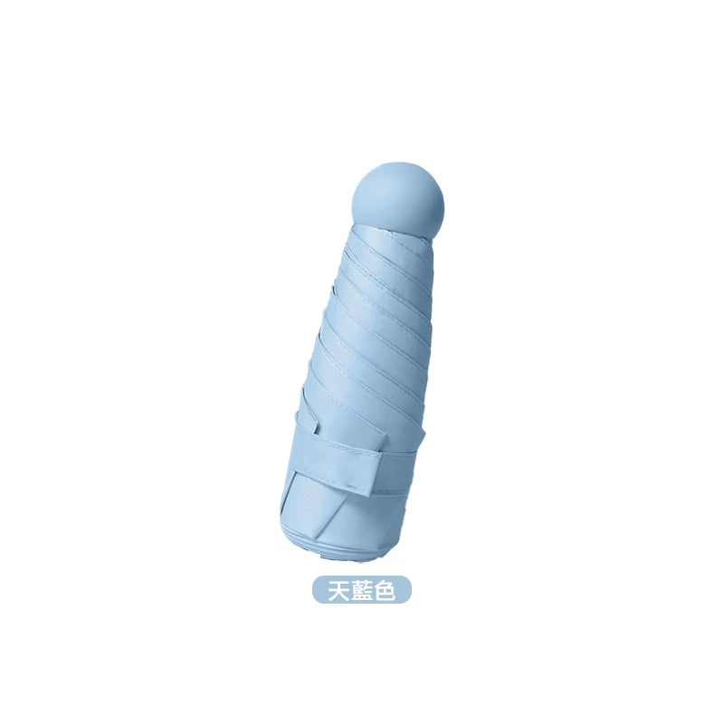 摺疊口袋傘 附傘套 遮陽傘 口袋傘 迷你傘 輕量傘 晴雨傘 口袋迷你雨傘 雨傘 傘【HW0069】(1個)