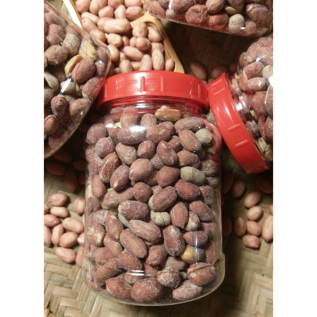 【新東勢麻油花生店】古早味鹹炒花生,台灣特選花生,百年老店柴燒製作(400g*罐)