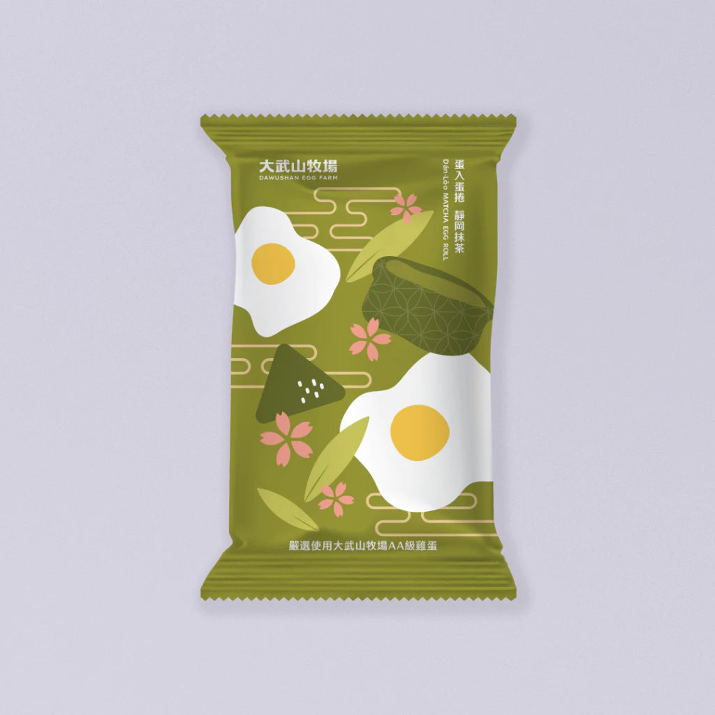 【大武山牧場】一口蛋捲 靜岡抹茶 (2包/盒 ,共18入)