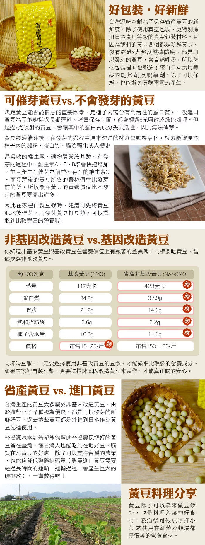 台灣源味本舖 台灣黃豆(高雄九號/非基因改造)(400g*盒)