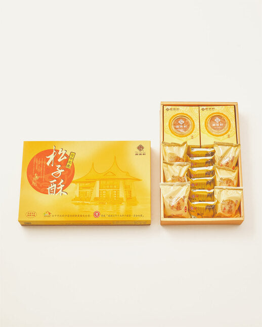 嘉味軒 綜合禮盒F3 松子酥(6入)、鳳梨酥(6入)、杏仁薄片(12入)