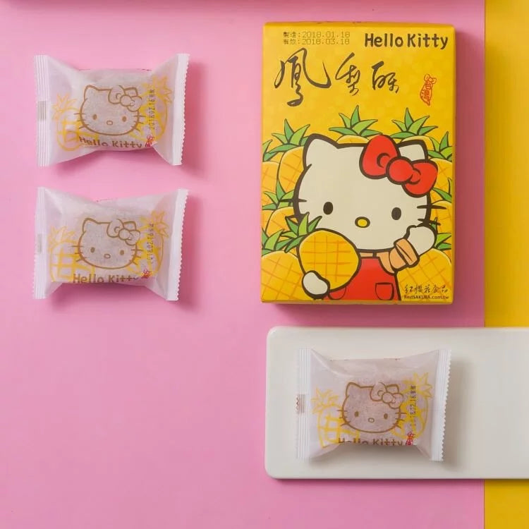 紅櫻花【三麗鷗授權】Hello Kitty 造型鳳梨酥3入禮盒