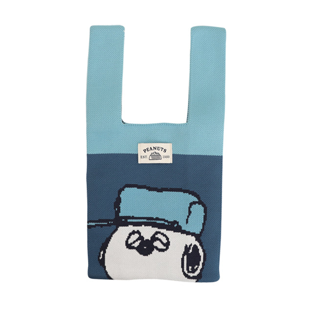 Norns Peanuts史努比編織手提袋 Norns Original Design Snoopy針織手提包(1入)