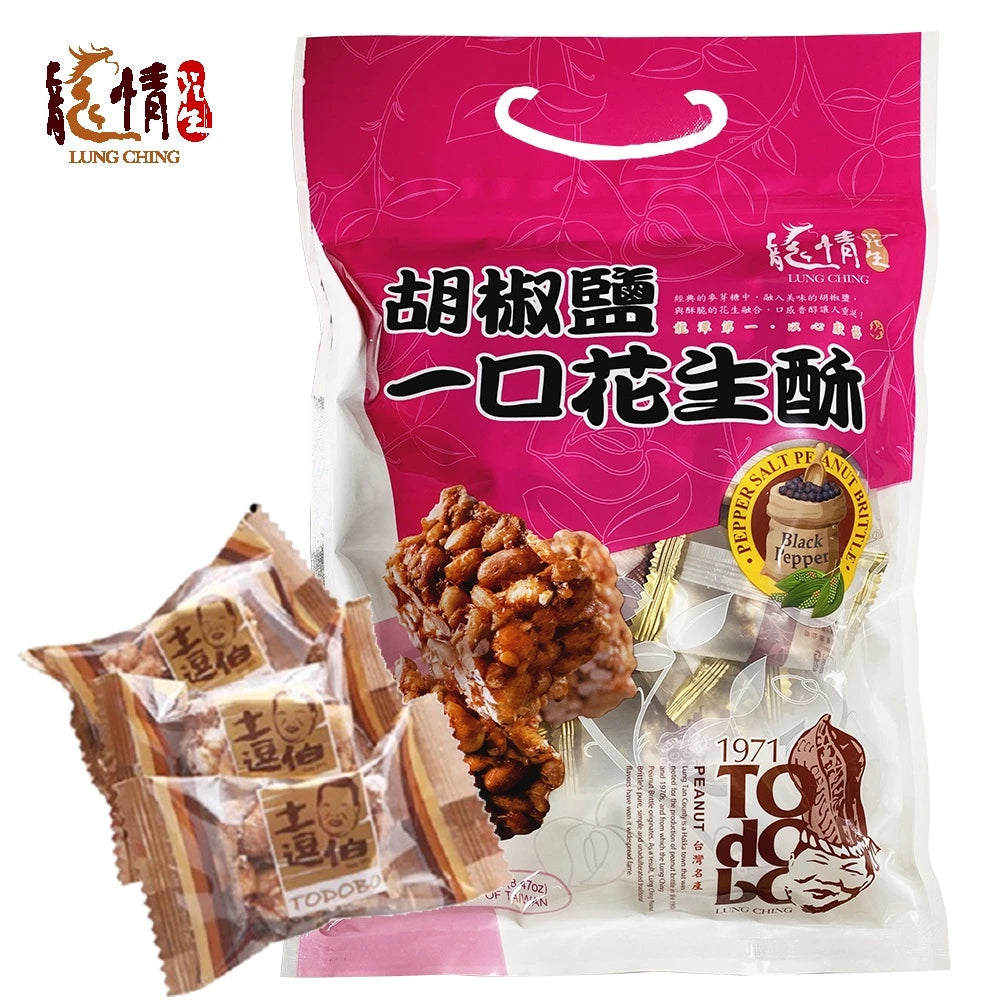 【龍情】土逗伯壹口酥-花生胡椒鹽(240g*包)