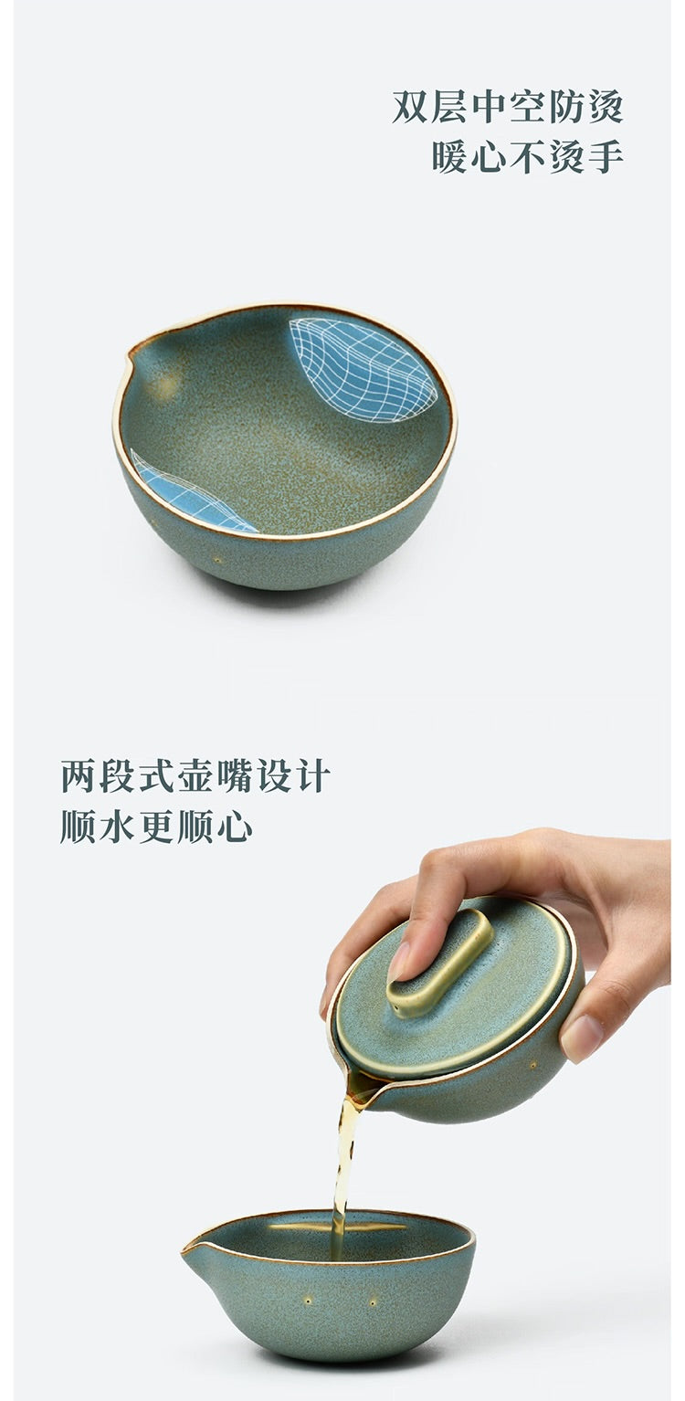 故宮宮廷文化 | 千里江山茶具 便攜茶杯 紅點獎