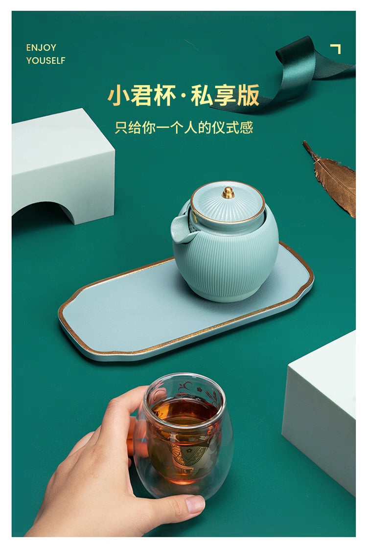 故宮宮廷文化 | 小泡蛋小君杯 一壺一杯 私享茶具