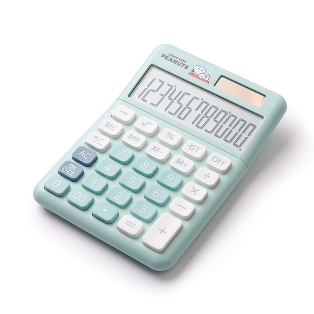 Norns Peanuts史努比計算機 懶洋洋- Norns Original Design Snoopy正版授權文具 太陽能雙電源計算機(1入)