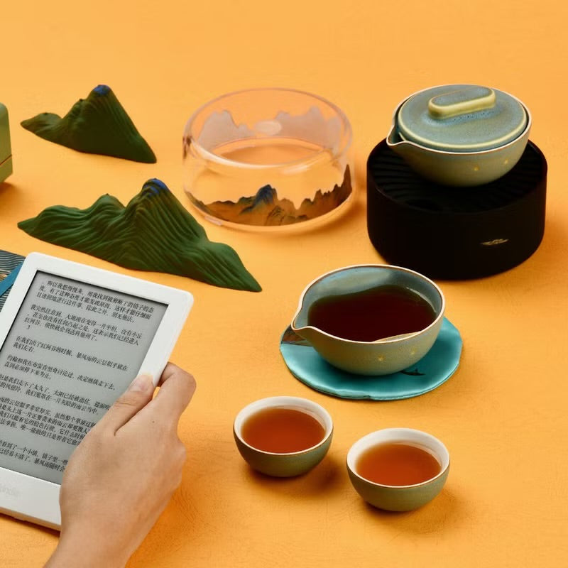 故宮宮廷文化 | 千里江山茶具 便攜茶杯 紅點獎