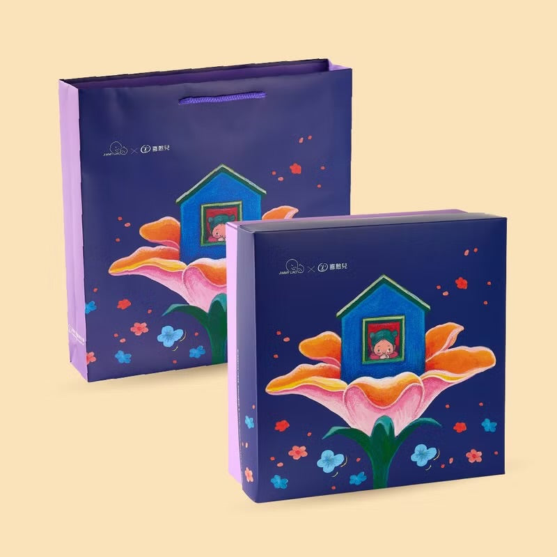 【喜憨兒×幾米】靜月花語9入月餅禮盒(B1) 中秋送禮‼️預購商品: 08.25.25開始出貨‼️