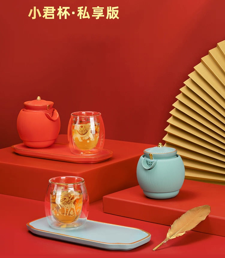 故宮宮廷文化 | 小泡蛋小君杯 一壺一杯 私享茶具