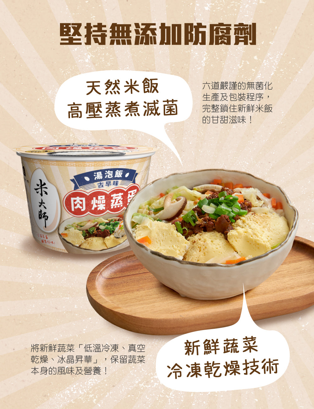 米大師 master mi 湯泡飯-肉燥蒸蛋(165g*入)