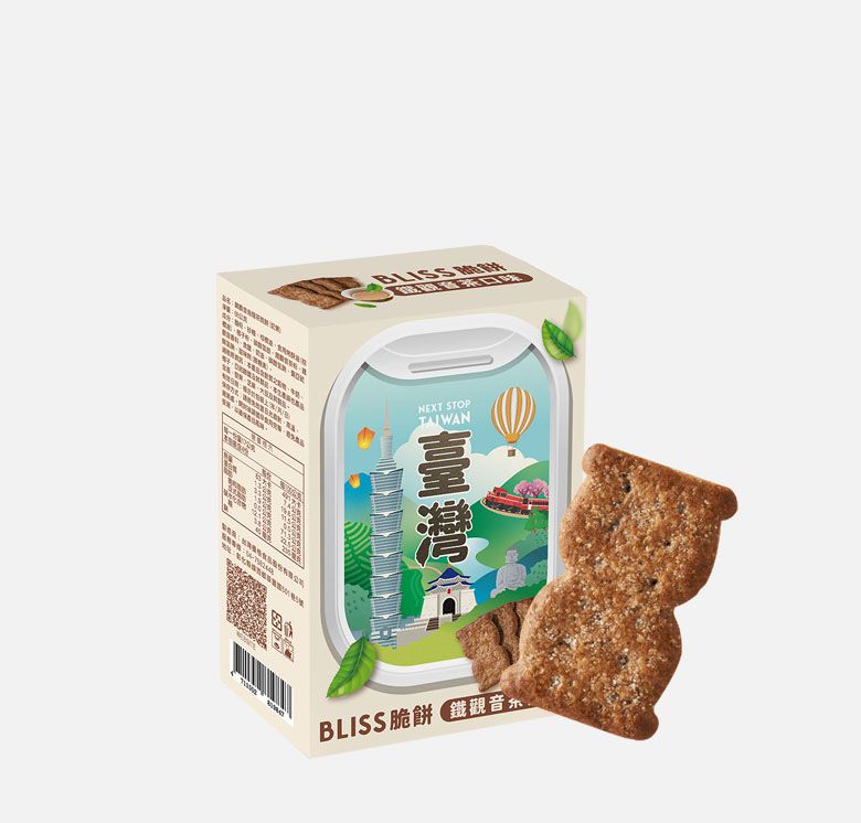台灣優格餅乾學院 鐵觀音烏龍茶脆餅獨享盒(68g*盒)