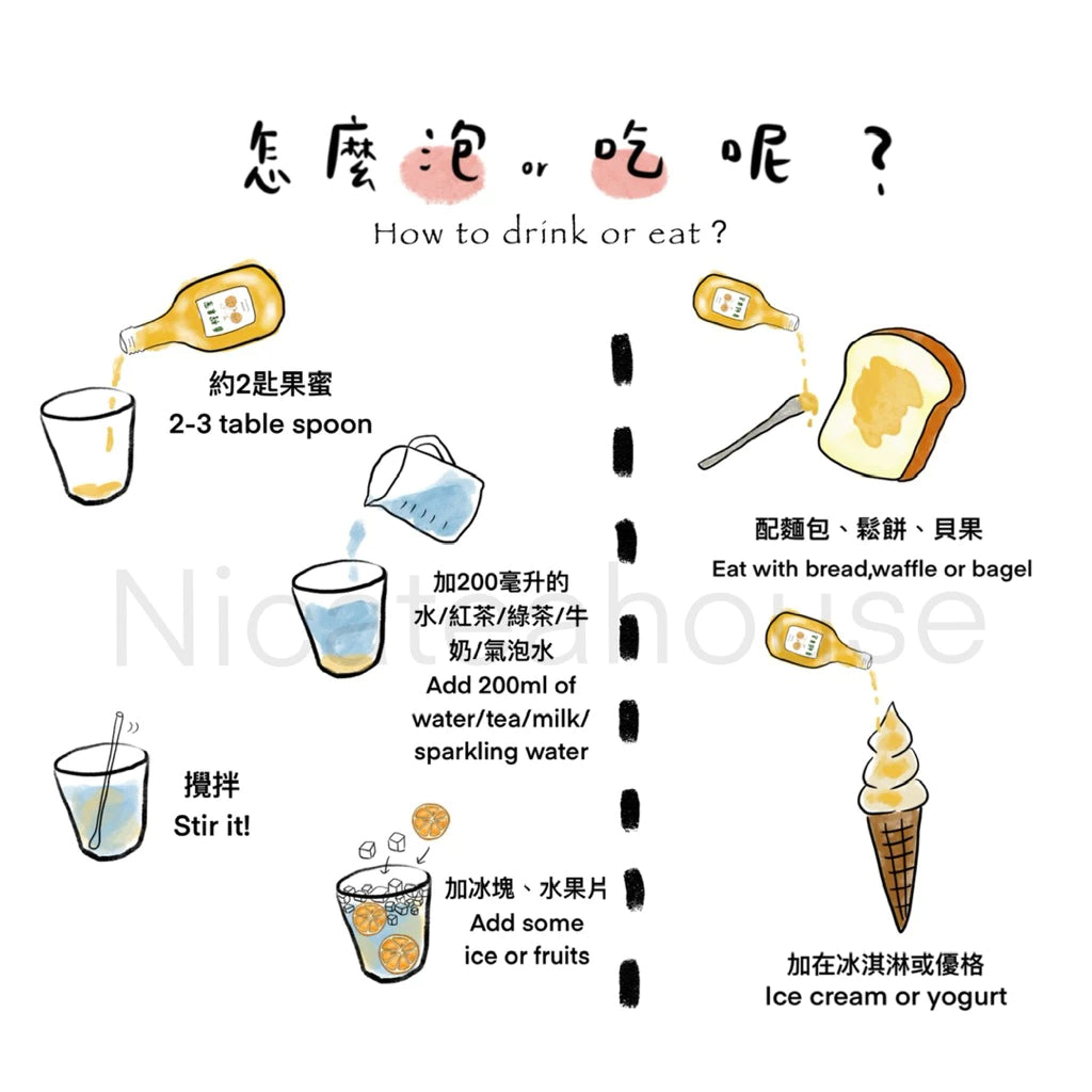 手工熬製 🍯:鳳梨果蜜🍍(200ml*瓶)