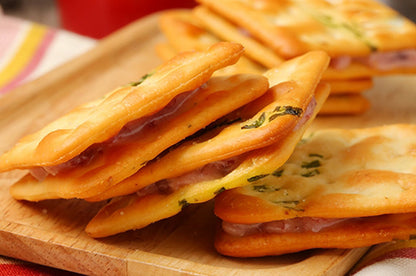 牛軋本舖 牛軋糖夾心餅-16片裝-青蔥餅(植物五辛素)-花生(16片*盒)