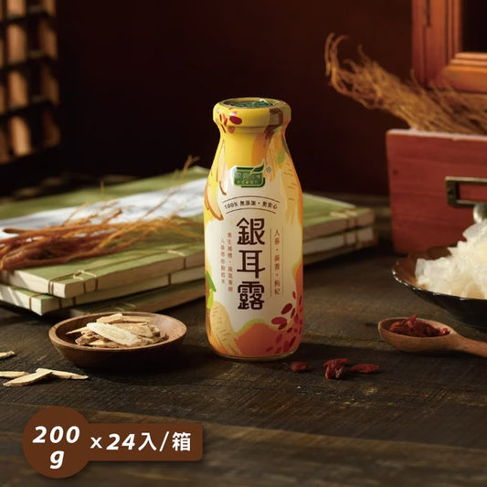 歐典生機 人蔘黃耆枸杞銀耳露200g(24入/箱)