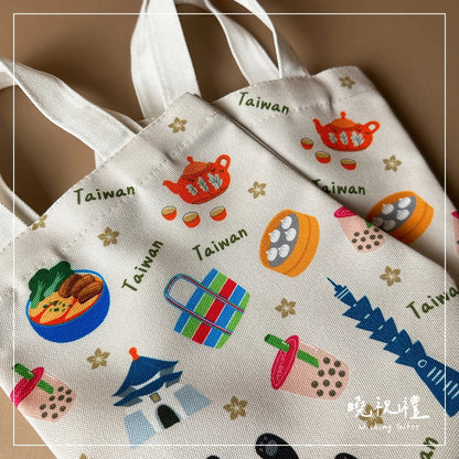 曉祝禮 【送給外國朋友】台灣 紀念品 臺灣 伴手禮 禮品 禮物 觀光禮品 杯袋 飲料杯袋 冰壩杯袋 保溫杯袋 水壺袋(1入)