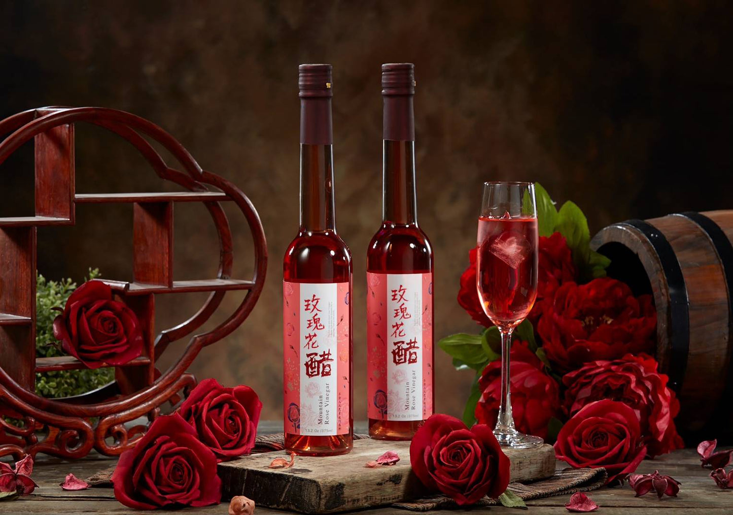 埔里鎮農會 玫瑰花醋(375ml*瓶)