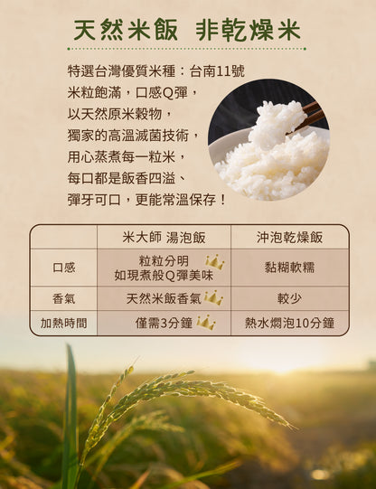 米大師 master mi 湯泡飯-菠菜蛋花(129g*入)