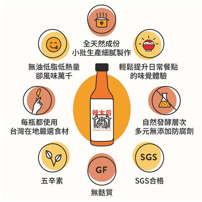 【無油低卡】辣太后 愛文芒果辣醬(148ml*瓶)
