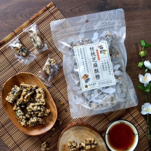 布田食品 艋舺老爐火花生糖 核桃芝麻酥糖(250g*包)