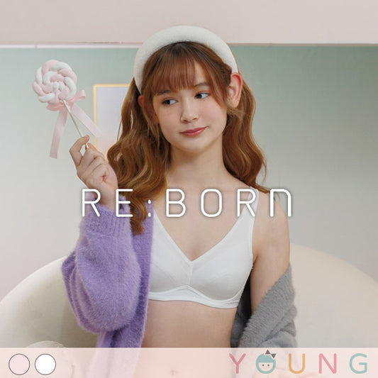 YURUBRA 啵啵奶昔。棉質軟鋼圈二排釦內衣 B.C罩