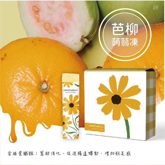 CheersJelly舉杯低卡蒟蒻凍 低卡零食 芭樂柳橙(6入*盒)