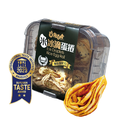 雞百分 米冰滴蛋捲 無麩質 - 原味(160g*盒)
