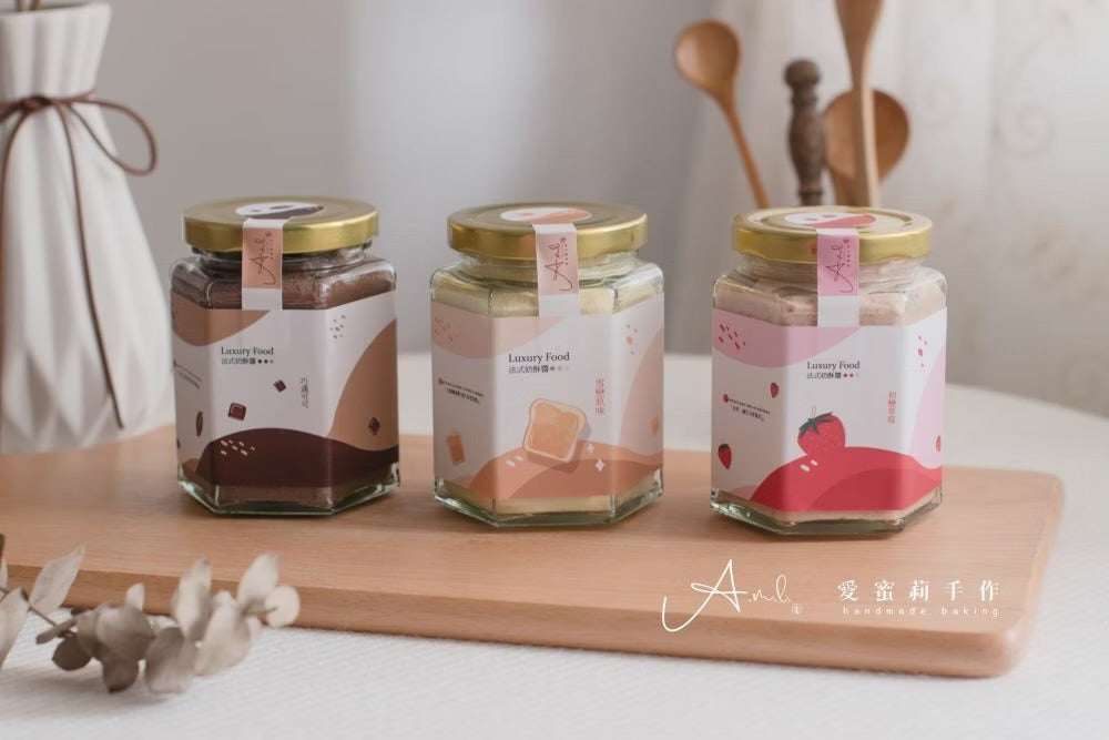 愛蜜莉手作 法式奶酥醬 雪戀原味、巧遇可可、初戀草莓