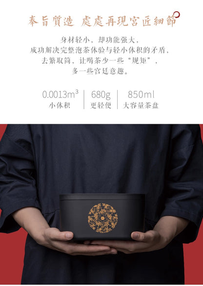 故宮宮廷文化 | 富貴吉象旅行茶具 一壺三杯 紅點獎