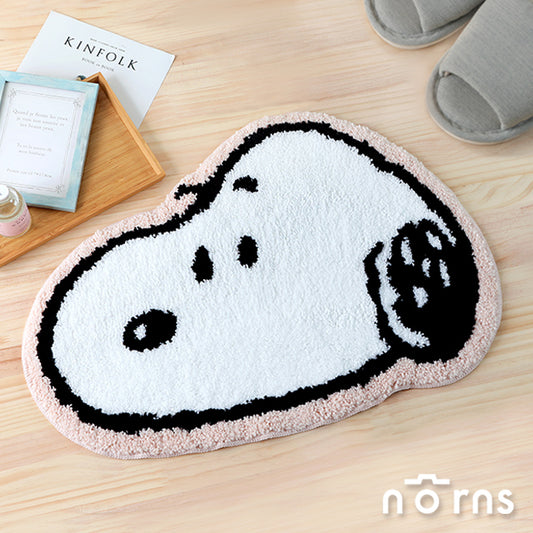 Norns Peanuts史努比腳踏墊- Norns Original Design Snoopy造型吸水踏墊 防滑植絨腳踏墊 可機洗(1入)