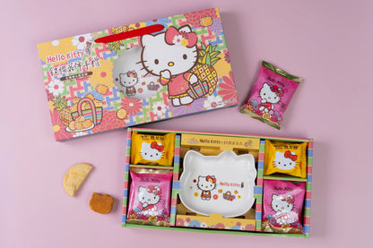 紅櫻花【三麗鷗授權】Hello Kitty 大圓滿禮盒 - 贈Hello Kitty造型瓷盤