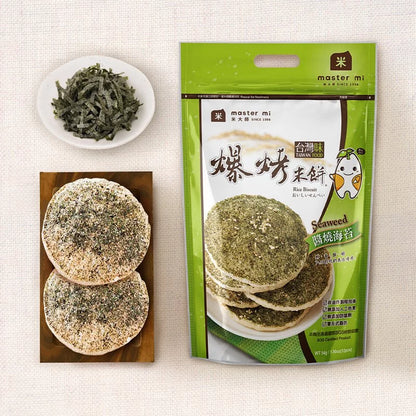 米大師 Master Mi - 爆烤米餅-醬燒海苔(54g)