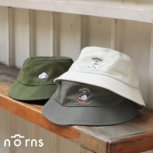 Norns Peanuts史努比漁夫帽- Norns Original Design Snoopy正版授權 帽子 防曬遮陽帽(1入)