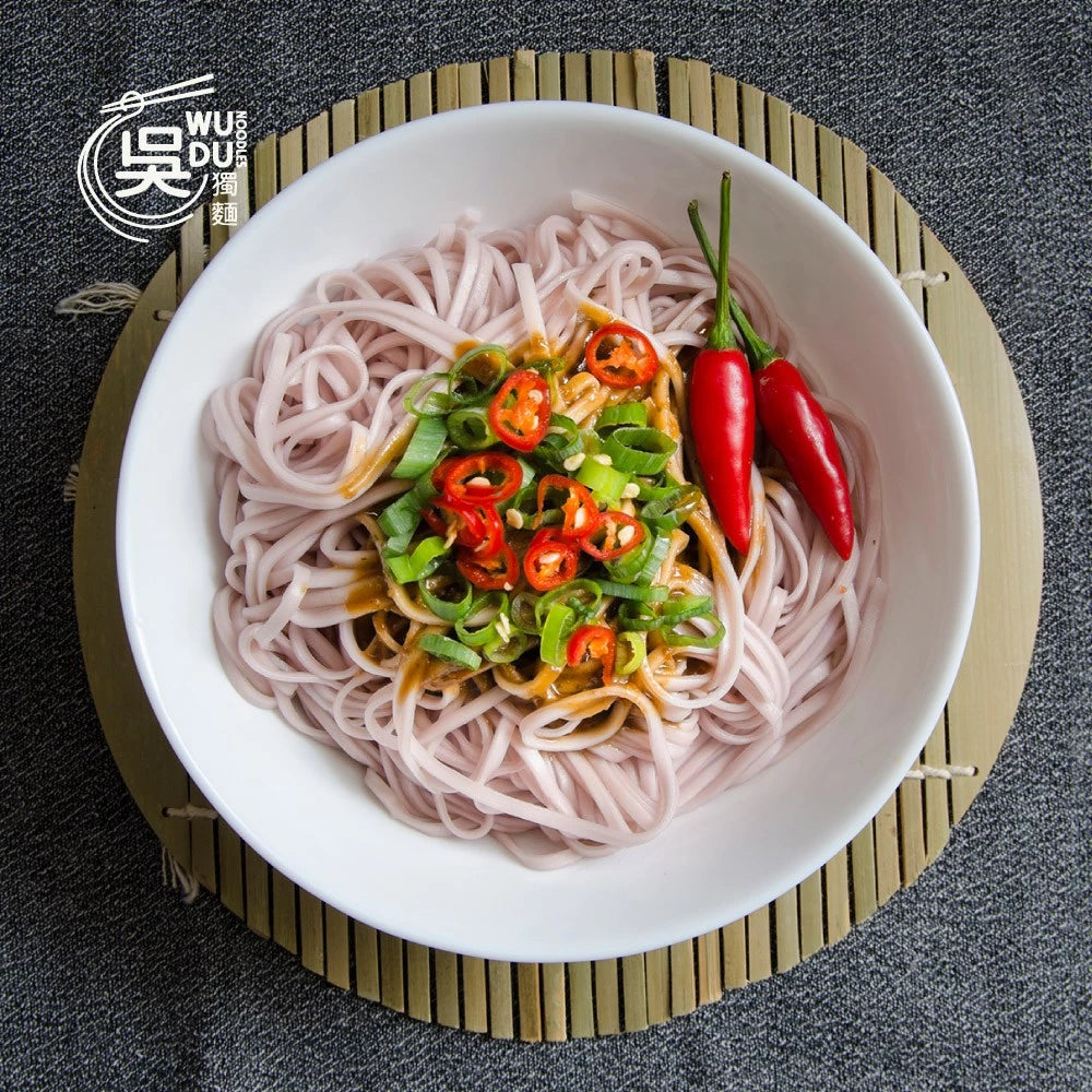 吳獨麵 (純素)紫地瓜米豆簽+味噌辣椒醬-3包入(含醬)