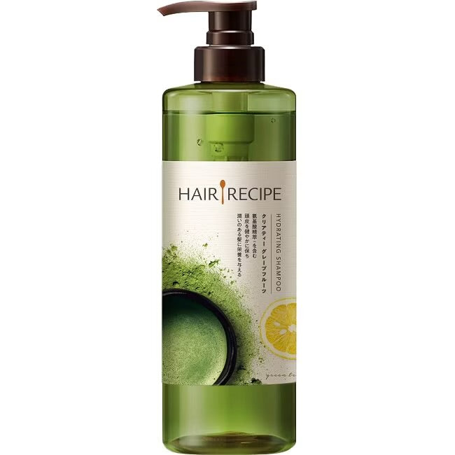 Hair Recipe 日本髮的食譜/髮的料理 綠茶柚子清爽保濕洗髮露(530ml*瓶)