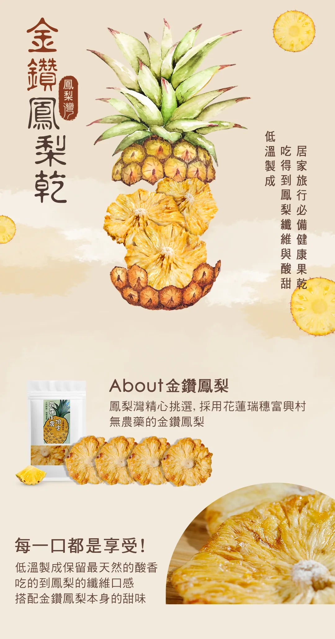 鳳梨灣 金鑽鳳梨乾(60g*包)