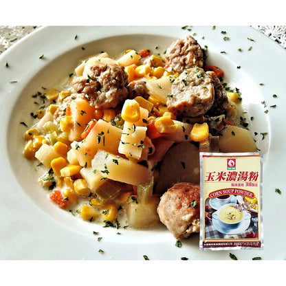 【台塑鑽】玉米濃湯粉(葷) (1kg)-湯品/玉米濃湯