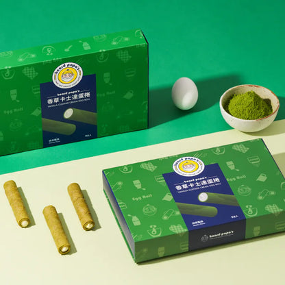 Bread PaPa‘s 香草卡士達夾心蛋捲 (抹茶)2盒特價組 (144g*2盒)