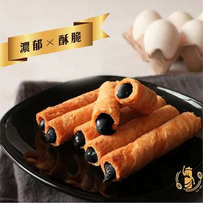 興麥蛋捲烘焙王國【芝麻醬蛋捲12入】