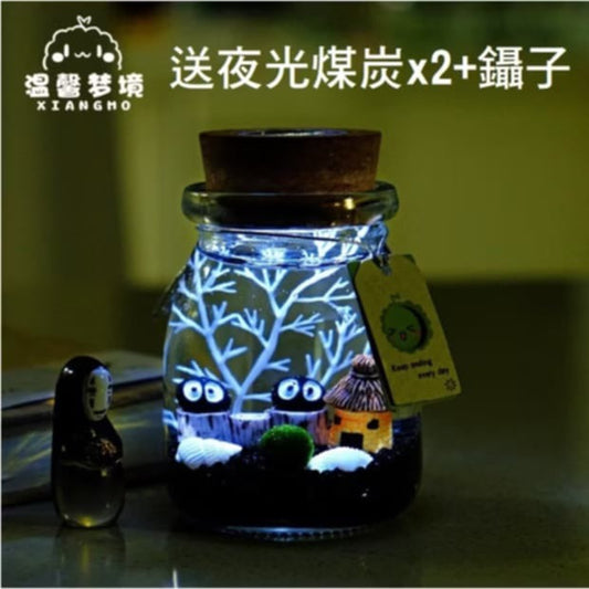 綠藻球生態瓶 微景觀生態瓶 瓶手做DIY(套裝組)(1組)