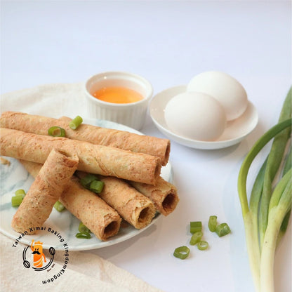 興麥蛋捲烘焙王國【三星蔥10支入】(葷食)