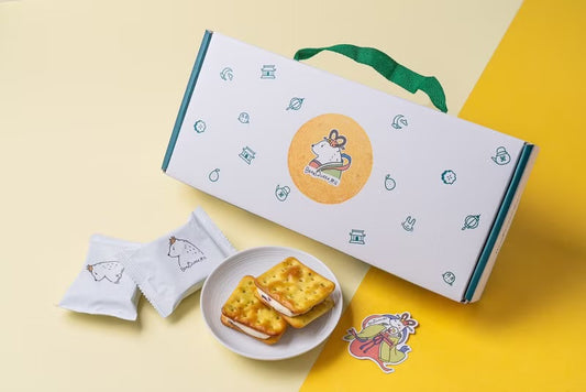 【中秋禮盒 】蔓越莓蔥蘇打牛軋餅 | 12pcs