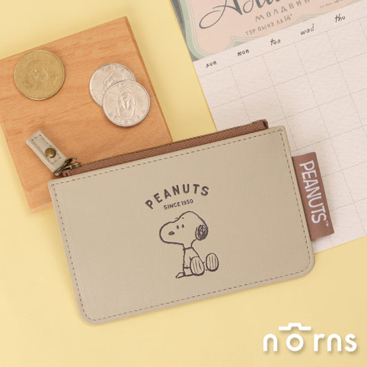 Norns Peanuts史努比票夾零錢包- Norns Original Design Snoopy正版授權 票卡零錢包(1入)