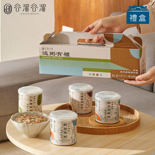 谷溜谷溜 這粥有禮-四種口味(4入裝)(禮盒裝)