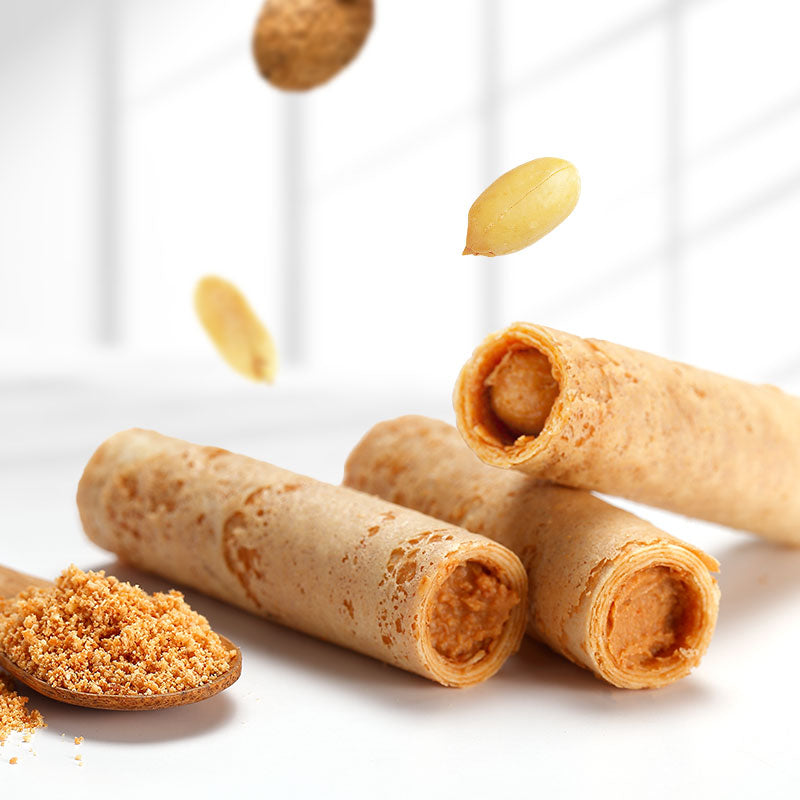 曉翮流域 滿餡蛋捲-花生口味10入