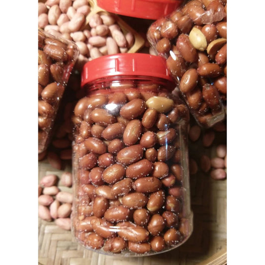 【新東勢麻油花生店】炸鹹花生，台灣特選花生，百年老店柴燒製作(400g*罐)