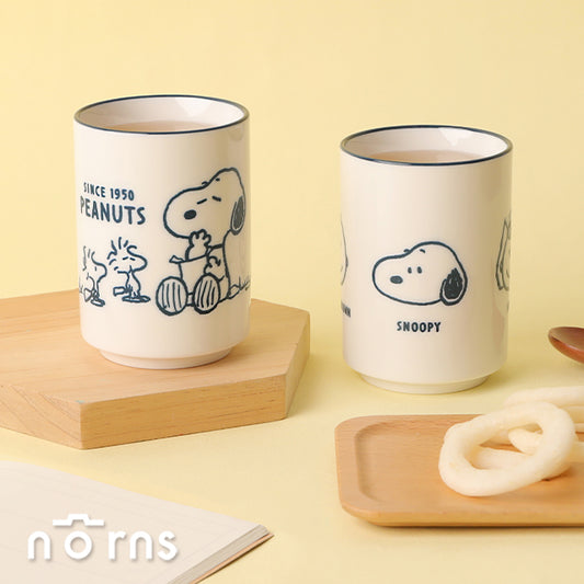 Norns Peanuts史努比湯吞杯- Norns Original Design Snoopy日式湯吞杯 手握杯 茶杯 陶瓷杯子 餐具(1入)